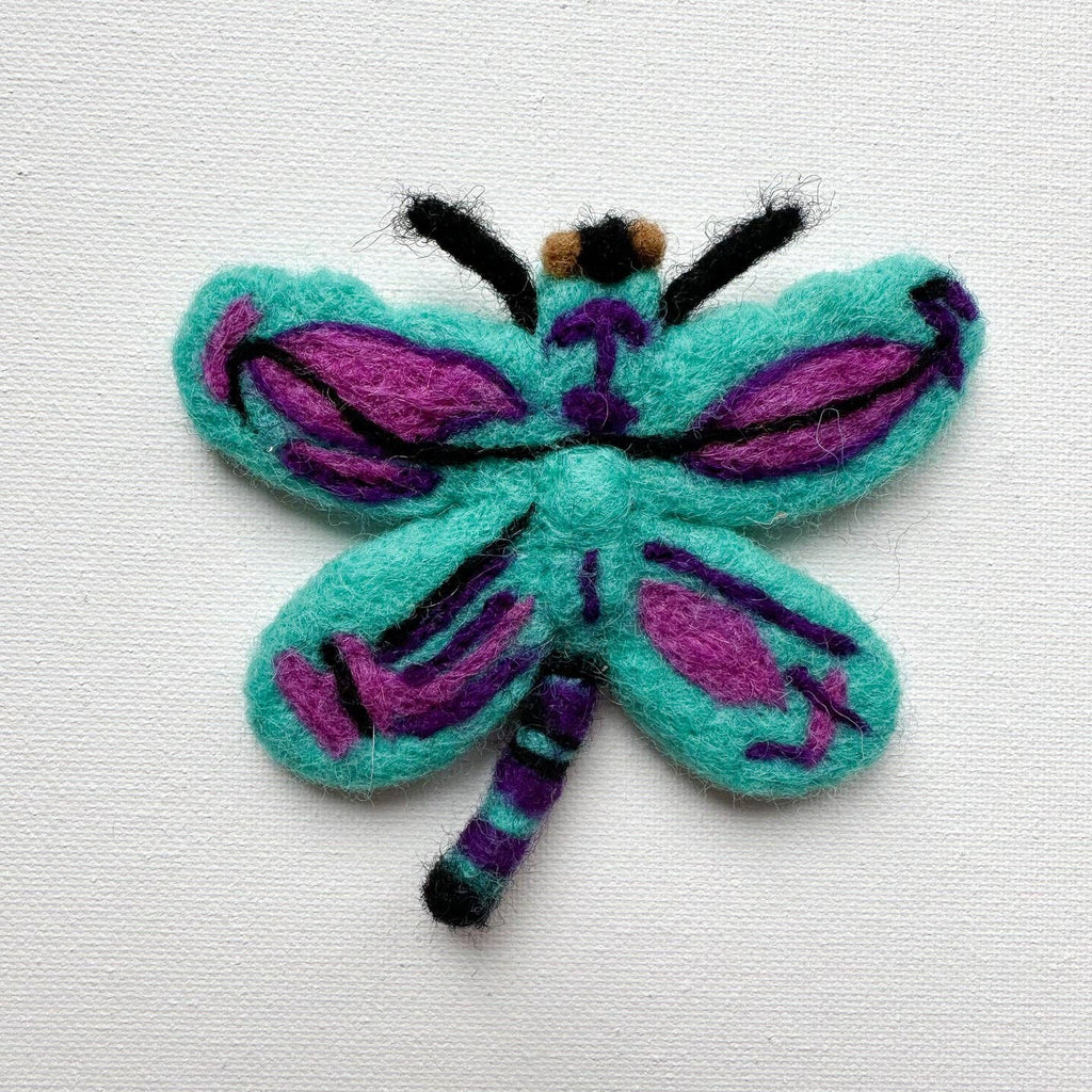 One Felt Dragonfly